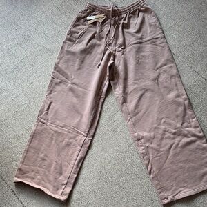 SKIMS Boyfriend Fleece Wide-Leg Sweat Pants